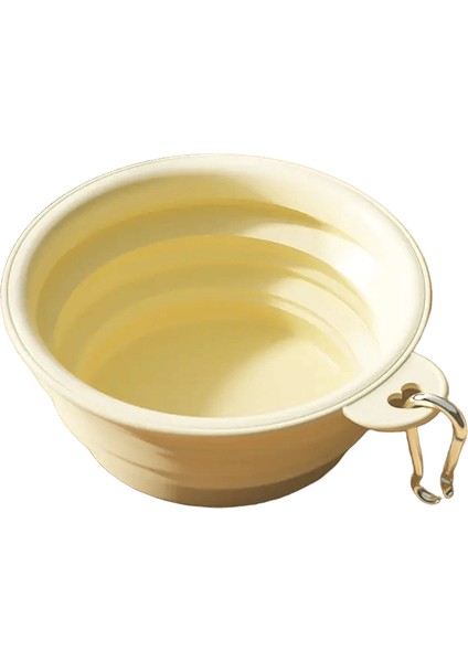 Köpek Evcil Hayvan Katlanır Silikon Kase Açık Yolculuk Katlanabilir Portatif Kedi Maması Su Konteyneri Besleme Tepsi Kase Köpek Kaseleri Renk: Sarı/boyut: 350ML (Yurt Dışından)