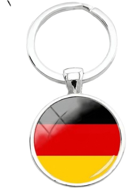 2018 Moda Arnavutluk Bayrağı Anahtarlıklar Bir Kadın Için Fransız Bayrağı Cam Kubbe Anahtarlık Guatemala Cam Cabochon Anahtarlık Renk:3 (Yurt Dışından)