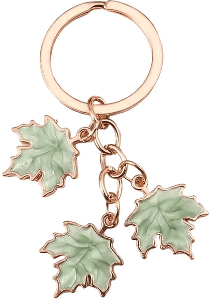 Yeni Moda Akçaağaç Yaprağı Anahtarlık Emaye Bitki Anahtar Yüzükler Kadınlar Için Erkekler Çanta Kolye Dıy Takı El Sanatları Aksesuarları (Yurt Dışından)