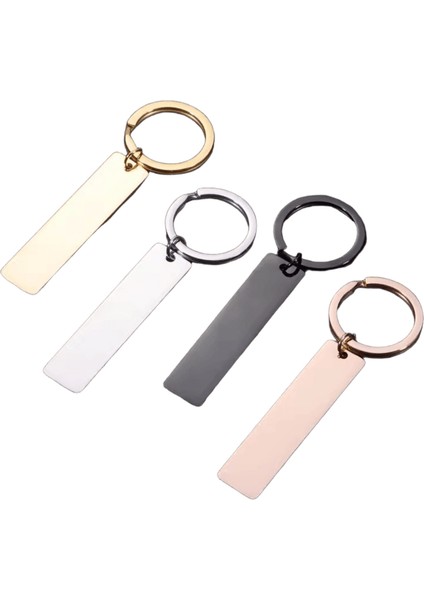 10 Adet Yüksek Kaliteli Ayna Cilası 304 Paslanmaz Çelik 12X50MM Anahtarlık Renk: 12X50MM (Yurt Dışından)