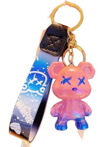 Askılı Sevimli Ayı Anahtarlık En Iyi Araba Anahtarı Anahtarlık Hayvan Çantası Sırt Çantası Anahtarlık Charm Kolye Aksesuar Arkadaş Için Hediye (Yurt Dışından)