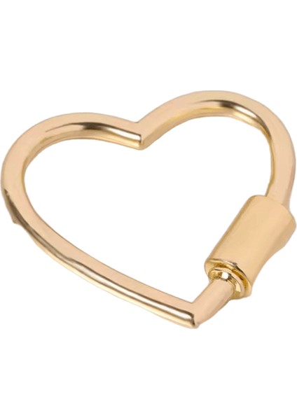 Kalp Şeklinde Açma Tokası Metal Yaylı Kapı Halkası Anahtarlık Köpek Zinciri Bağlantı Tokaları Çanta Boyunlukları Klips Kanca Dıy Aksesuarları (Yurt Dışından)
