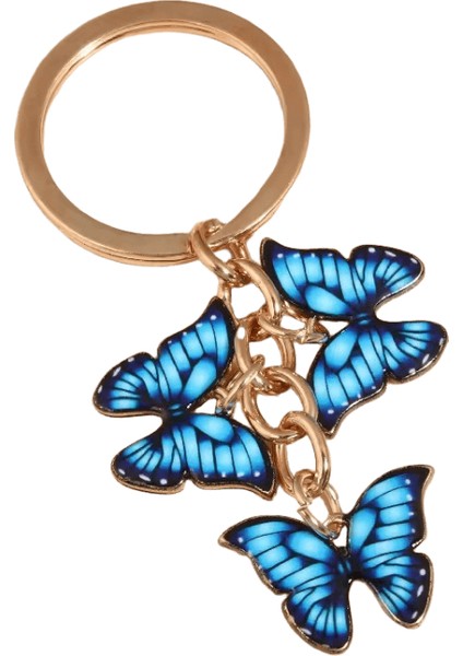 Sevimli Anahtarlık Renkli Kelebek Anahtarlık Emaye Uçan Hayvanlar Kadınlar Için Anahtar Zincirleri Kızlar Çanta Aksesuar El Yapımı Takı (Yurt Dışından)