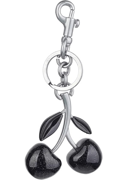 Kırmızı Kiraz Çanta Kolye Yeni Anahtarlık Charm Kadın Çanta Için Internet-Ünlü Kristal Kiraz Kolye Yüksek Dereceli Çanta Aksesuarları (Yurt Dışından)