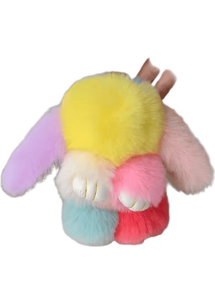 15CM Tavşan Kürk Anahtarlık Kadın Çanta Araba Anahtarlık Kolye Dekorasyon Takı Çanta Askıları Aksesuarlar Hediyeler (Yurt Dışından)