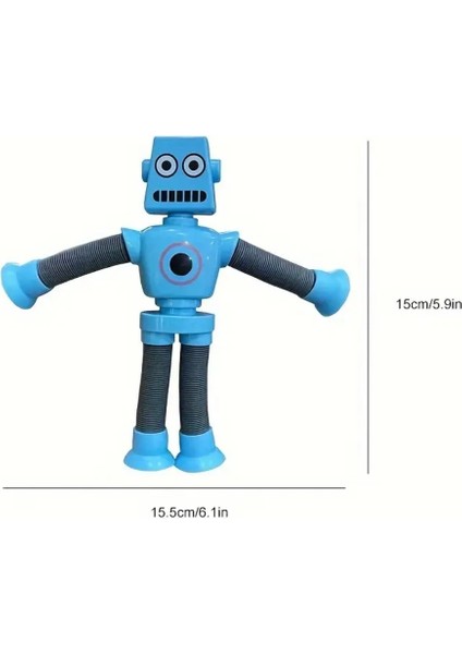 Vantuzlu Zürafa Eğitici Uzayan Boru Zürafa Teleskopik Yapışkanlı 1 Adet Yeni Model Robot