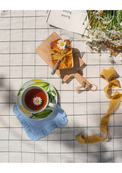 Luxury Citrus Porcelain Collection 2'li Çay Fincan Seti 1 Adet