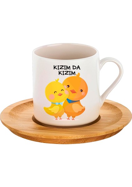 Luxury Annem De Annem - Kızım Da Kızım Baskılı Kahve Fincanları, 2'li Kahve Fincan Takımı, 80ML 1 Adet