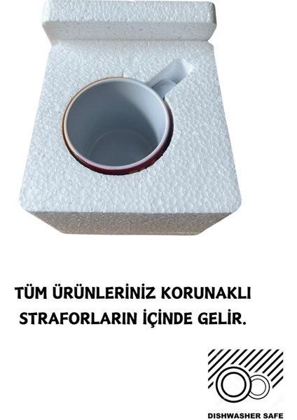 Luxury Annem De Annem - Kızım Da Kızım Baskılı Kahve Fincanları, 2'li Kahve Fincan Takımı, 80ML 1 Adet