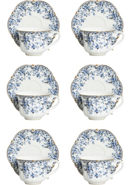 Luxury Clarice Bone 6lı Çay Fincanı Seti 1 Adet