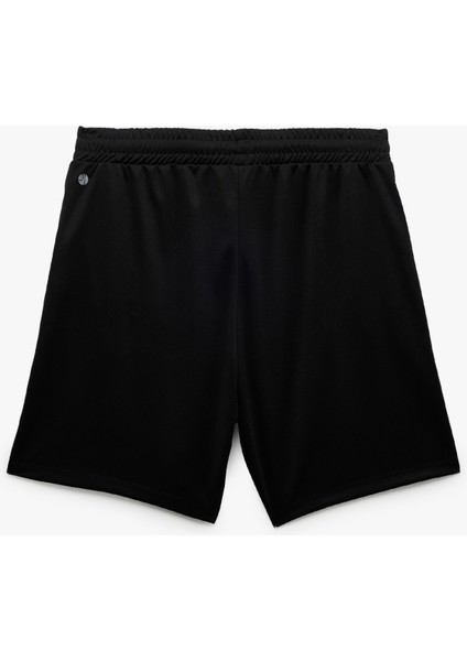 Beli Lastikli Bermuda Fermuarlı Cep Detaylı Oversize Erkek Spor Şort