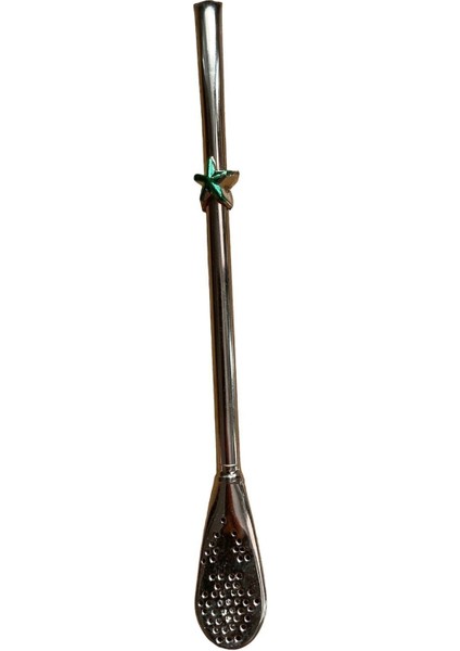 Luxury Yerba Mate Çay Süzgeci 12 cm - Demir- Mate Filter 1 Adet