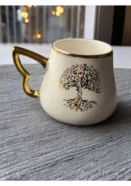Luxury Lüks Porselen Kahve Fincan 6'lı Takımı,luxury Arabia Golden Ceramic Unique Coffee Cup And Saucer 1 Adet fırsatları