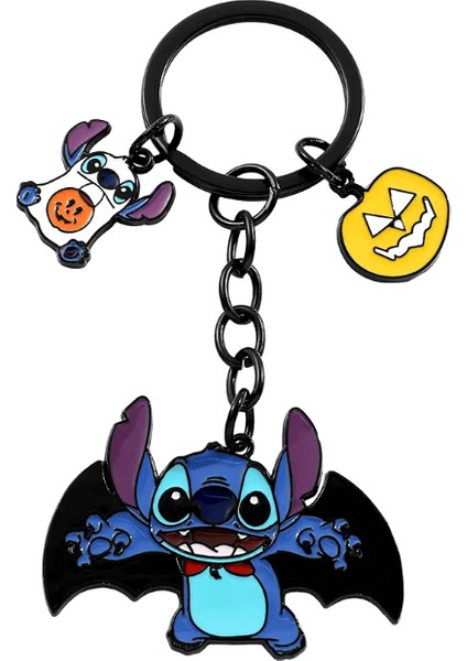 Disney Lilo Stitch Anahtarlık Sevimli Karikatür Figür Stitch Melek Aşk Kalp Bulmaca Anahtarlıklar En Iyi Arkadaşlık Anahtarlık Takı (Yurt Dışından)