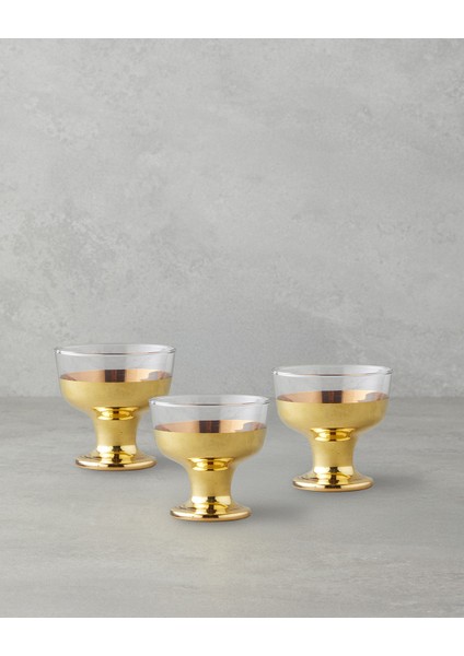Monarch Cam 3'lü Cup 285 ml Gold