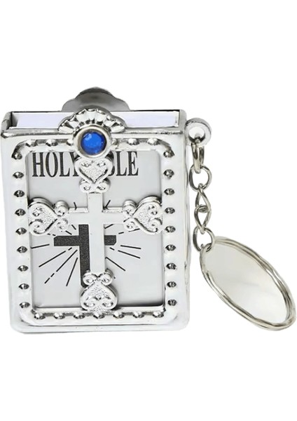 Moda Kutsal Incil Anahtarlık Mini Hıristiyan Ingilizce Kitap Anahtarlık Hediye Için (Yurt Dışından)