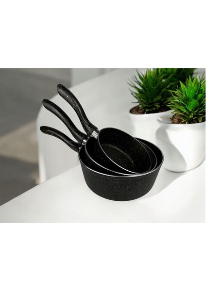 Luxury Sosluk Sütlük 12-14-16CM Granit Bakalit Kulp 1 Adet