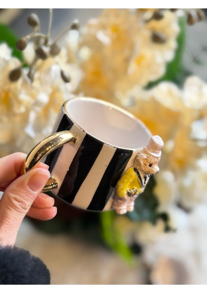 Luxury El Yapımı 24K Altın Kaplama Erkek Teddy Double Türk Kahvesi Fincanı 1 Adet fiyatları
