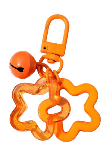 Şeker Renkli Akrilik Pentagram Anahtarlık Yıldız Çan Charms Anahtarlık Kulaklık Kılıfı Çanta Cüzdan Dekor Aksesuarları Çocuk Kız Hediyeleri (Yurt Dışından)