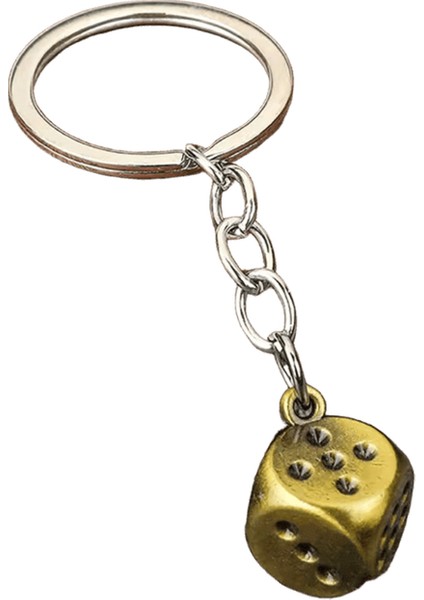 Yeni Beş Renkli Zar Anahtarlık Alaşım Kişilik Zar Modeli Anahtarlık Erkekler Için Şanslı Araba Anahtarlık Serin Hediye (Yurt Dışından)