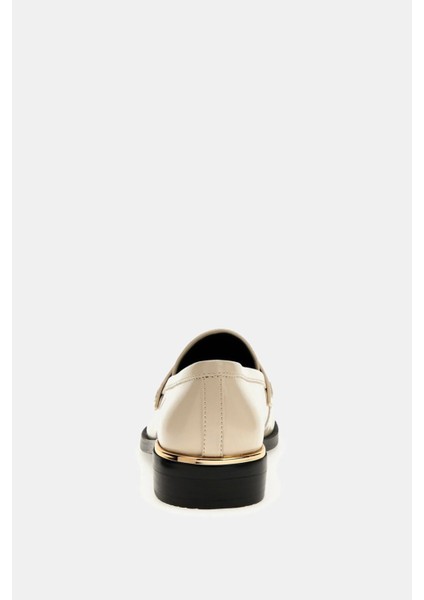 Kadın Kaıne Casual Makosen Loafer Ayakkabı - Krem modelleri