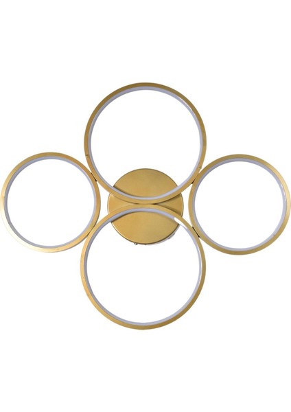 Fernando Modern Tasarım Yatak Odası - Salon - Mutfak Eskitme Renk Beyaz Ledli 4 Lü LED Avize fiyatları