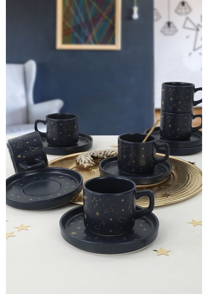 Luxury Astro Çay Takımı 12 Parça 6 Kişilik 1 Adet