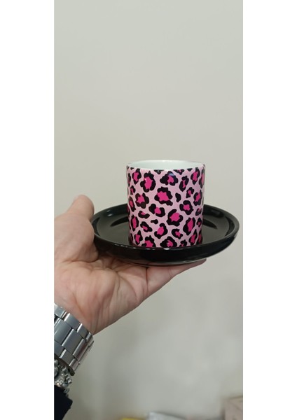 Luxury Tekli Leopar Desenli Türk Kahvesi Fincanı 1 Adet fırsatları