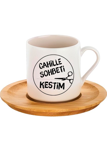 Luxury Cahille Sohbeti Kestim Tasarımlı Türk Kahvesi Fincanı, 80ML 2 Parça 1 Adet fiyatları