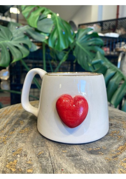 Luxury Büyük Kalpli Mug 1 Adet