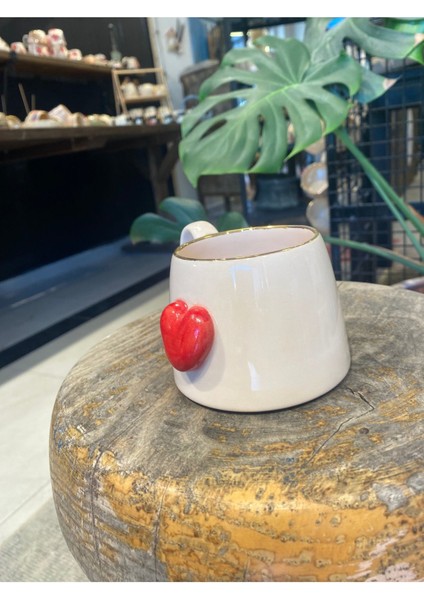 Luxury Büyük Kalpli Mug 1 Adet