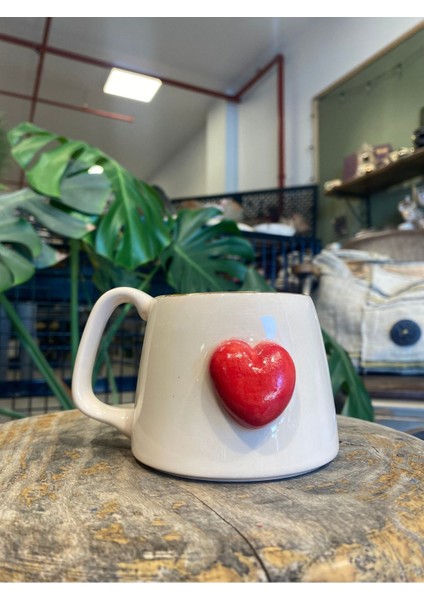 Luxury Büyük Kalpli Mug 1 Adet