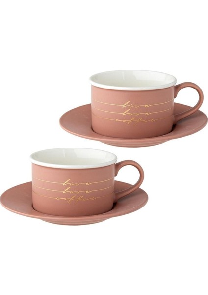 Luxury Joy Pembe Çay Fincan Takımı 1 Adet