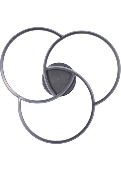 Troy Modern Tasarım Yatak Odası - Salon - Mutfak Gri Renk Beyaz Ledli 3 Lü LED Avize fiyatları