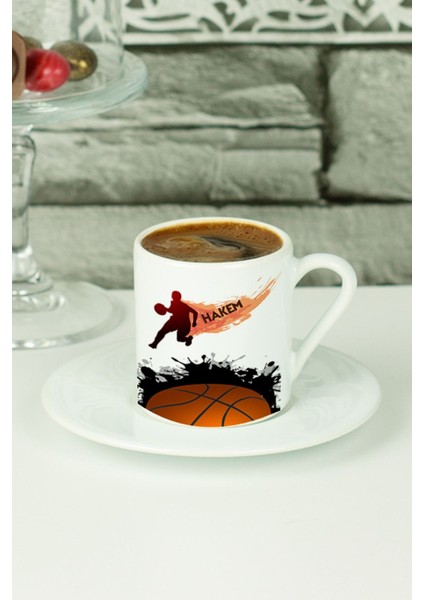 Luxury Basketbol Hakemi Türk Kahvesi Fincanı Beyaz 1 Adet
