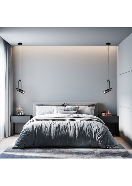 Candid Yatak Başı Sarkıt LED Avize Iı 25 cm 100 cm Ayarlanabilir Sarkıt Boyu