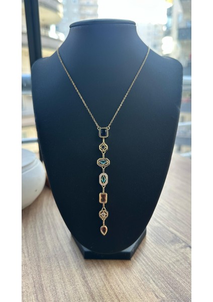 Zirkon Taşlı Melis Goral Kolye