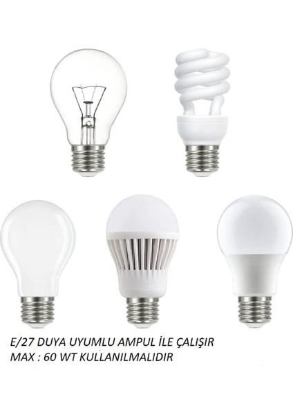 Kartopu Salon Yatak Odası Yemek Masası Çoçuk Odası 2 Başlı Avize