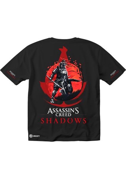Assassin's Creed Shadows Baskılı Oversize Unisex Tişört