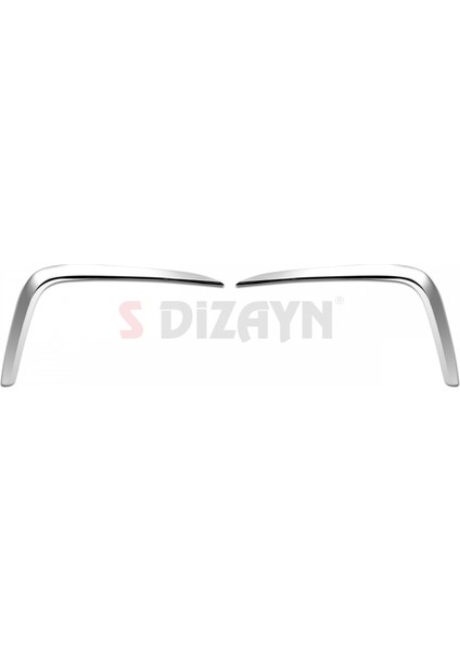 Vw Tiguan Krom Arka Tampon Difüzör Çıtası Oem Still 2 Prç. 2024 Üzeri A+ Kalite