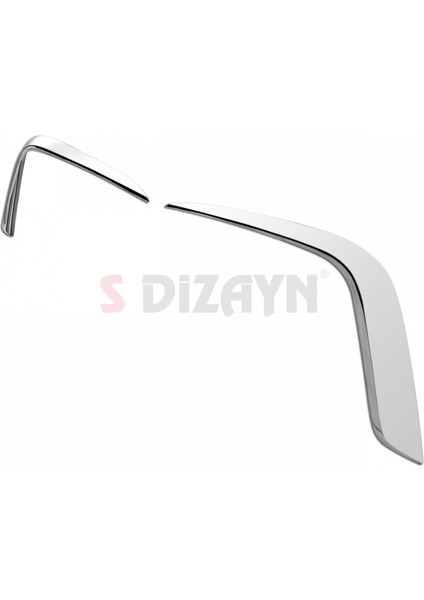 Vw Tiguan Krom Arka Tampon Difüzör Çıtası Oem Still 2 Prç. 2024 Üzeri A+ Kalite