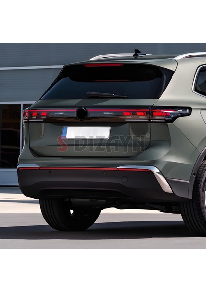 Vw Tiguan Krom Arka Tampon Difüzör Çıtası Oem Still 2 Prç. 2024 Üzeri A+ Kalite