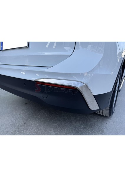 Vw Tiguan Krom Arka Tampon Difüzör Çıtası Oem Still 2 Prç. 2024 Üzeri A+ Kalite