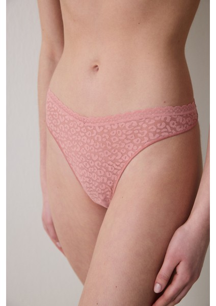 Easy Lace V Shape Pembe Slip Külot