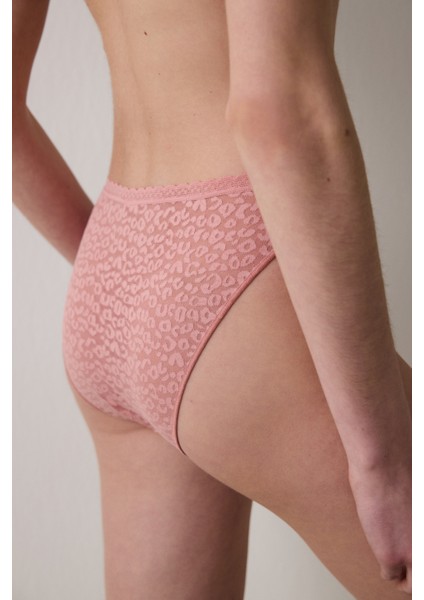 Easy Lace V Shape Pembe Slip Külot