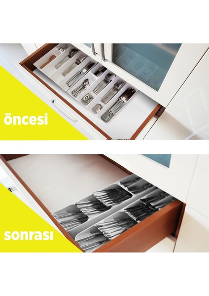 Luxury 5 Bölmeli Çekmece Kaşıklık 2 Adet 1 Adet