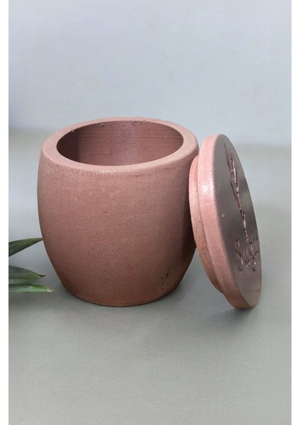 Luxury Beton Barrel Dekoratif Tezgah Üzeri Şeker Fıçısı 1 Adet