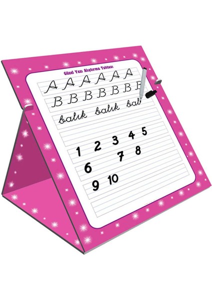 Luxury Pembe (Kız) Manyetik Tablet Yazı Tahtası Kalem Hediyeli 1 Adet