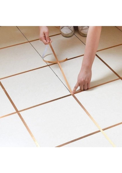 Luxury 1 cm 50 Metre Gold Fayans Arası Şerit Bant 1 Adet