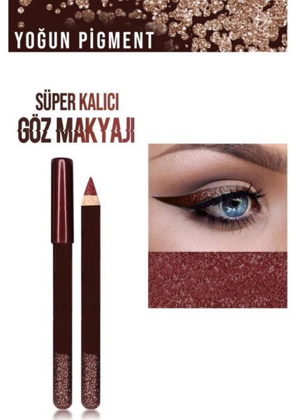 Luxury 8'li Renkli Kalın Glitter Kalem Eyeliner 1 Adet